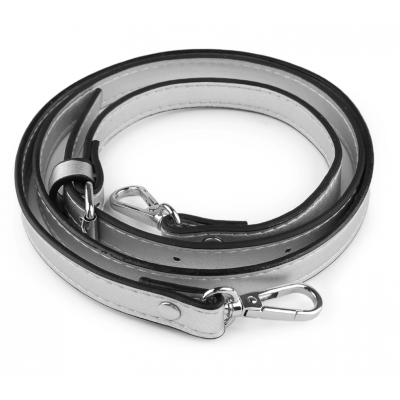 Nastavljiv pas iz eko usnja - siva